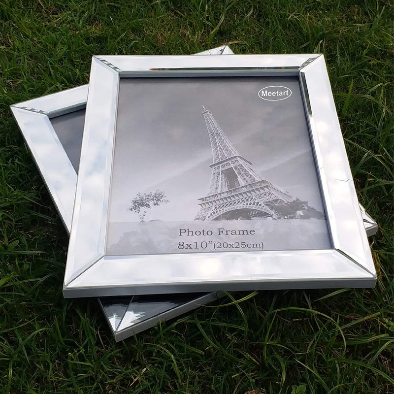 Meetart Silver Mirror Photo Frame 8x10 inch 2 Piece Per Set for Wall Hang or Tabletop Display - Image 5
